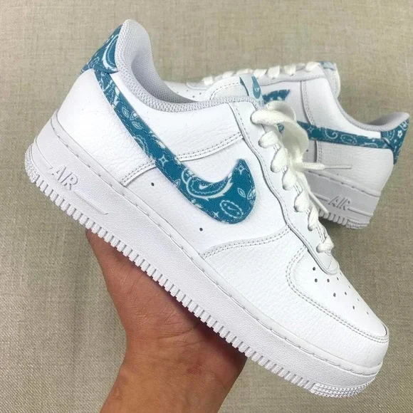 Nike | Shoes | Nike Air Force Low Blue Paisley | Poshmark display picture 2